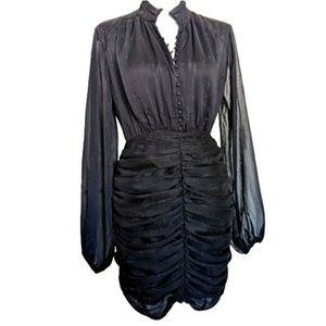 House of Harlow 1960 Long Sleeve Ruched Mini Dress size 8